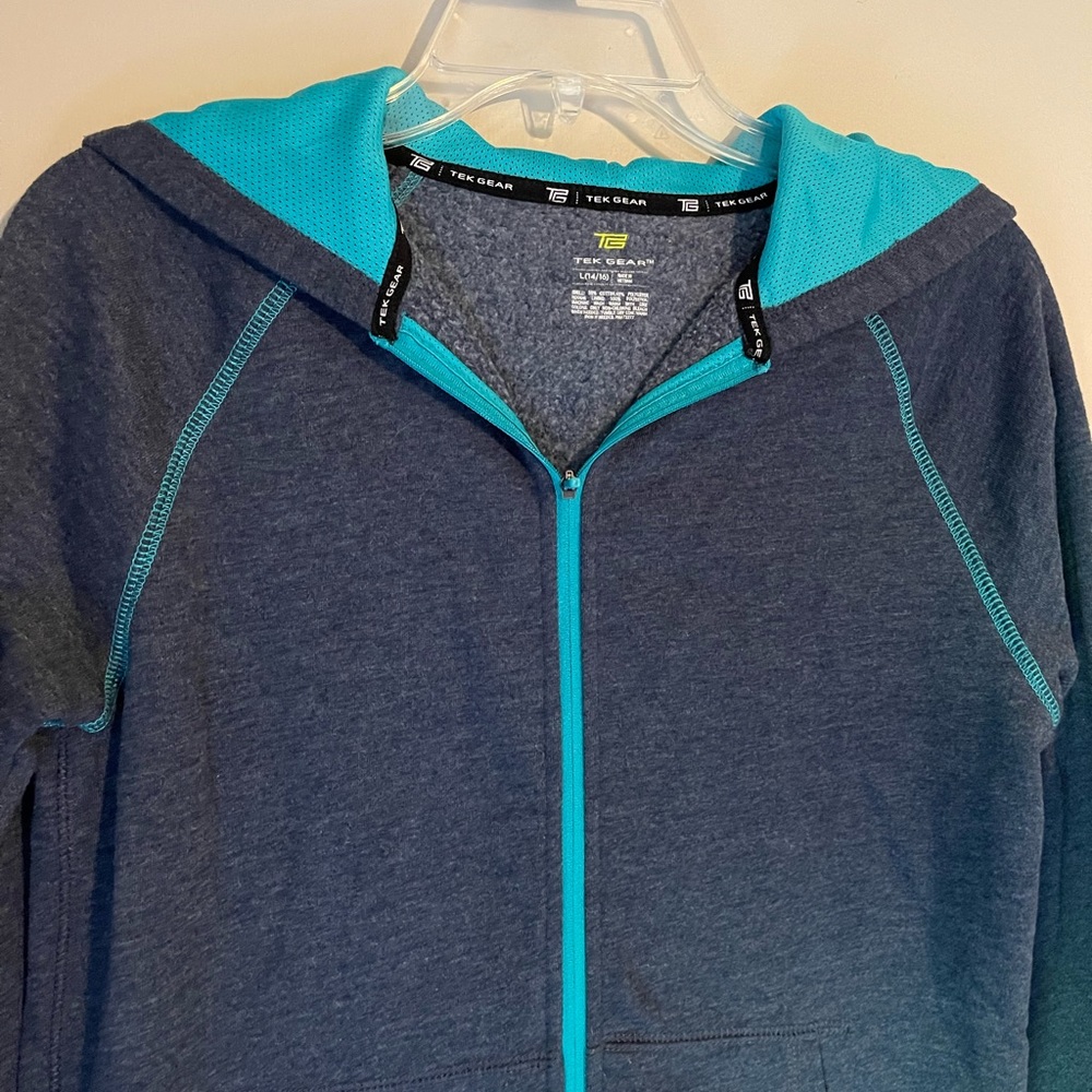 Tek Gear Full Zip Hoodie youth large